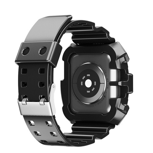 For Apple Watch Series SE/9/8/7/6/5/4 44/40/45/41mm Rugged Clear Case Strap Band - Picture 72 of 105
