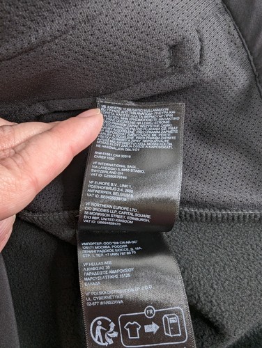 The North Face Apex Black Women XL Full Zip Fleece Lined Softshell Hiking Jacket - Picture 11 of 12