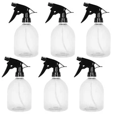*FACTORY SECONDS!* 6X! 16oz Clear Plastic Adjustable Trigger Spray Bottle