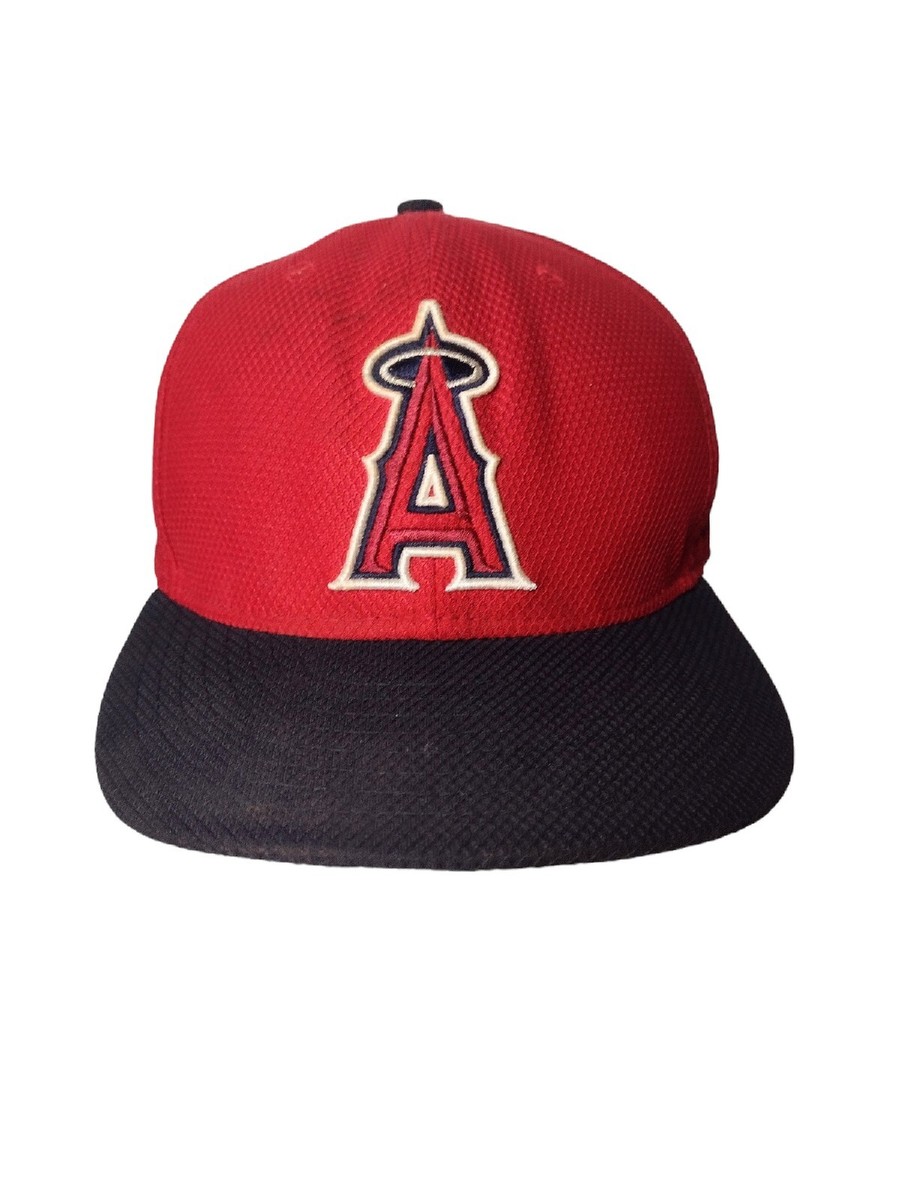New Era 59FIFTY Los Angeles Angels キャップ 59Fifty New Era LA Angels Baseball Hat Cap Size 7.25 Vtg Red