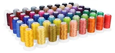 63 Color Embroidery Machine Thread Set 550 Yard Polyester Spools