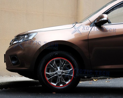 20pcs Red Reflective Car Wheel Hub Rim Stripe Tape Decal Stickers Universal - 第 10/11 張圖片