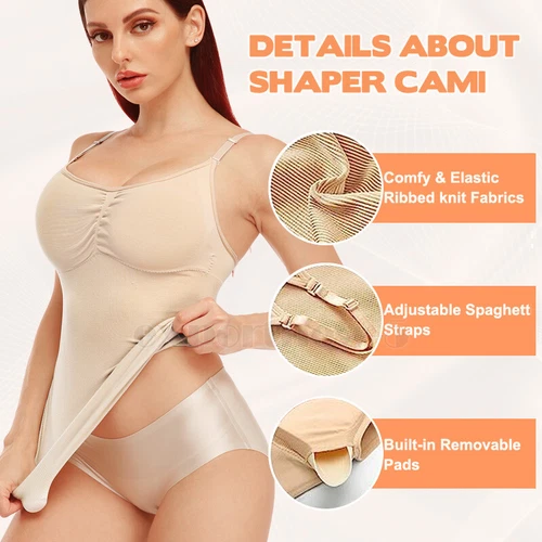 Lady Cami Tummy Firm Control Body Shaper Slimming Waist Shapewear Seamless Vest - Picture 4 of 41