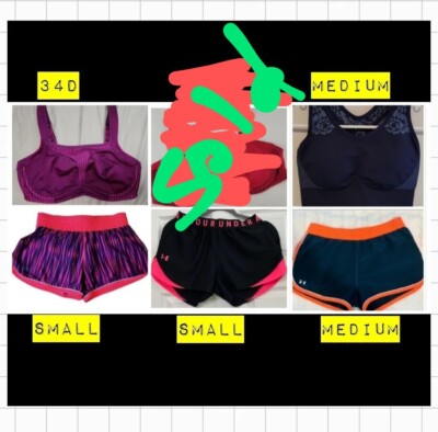 NWOT 5 pcs Soma Under Armour Running Shorts Sports Bras Outfits {PRICE P/ PIECE}