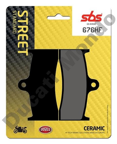 SBS front brake pads Ceramic MV Agusta F4 1000 Mamba 04-06 676HF Street Excel 05 - Picture 4 of 4