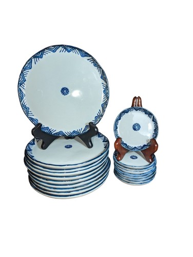 ✨ JAPANESE SUSHI Plates 19 Piece Set 10 Plates 9 Soy Pottery Bakuzan Seto ware