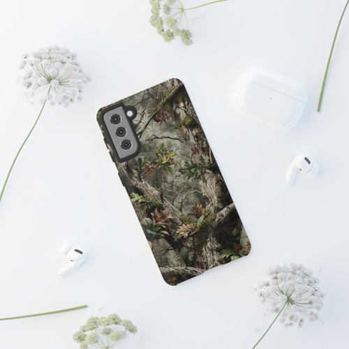 Pour iPhone | Samsung Galaxy | Coque téléphone Pixel - Feuilles de chêne mousse chasse camouflage - Photo 211 sur 255