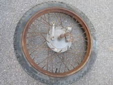 MOTO MV AGUSTA 175 CSTL CSTA RUOTA POSTERIORE MOZZO TAMBURO CERCHIO PIRELLI 19