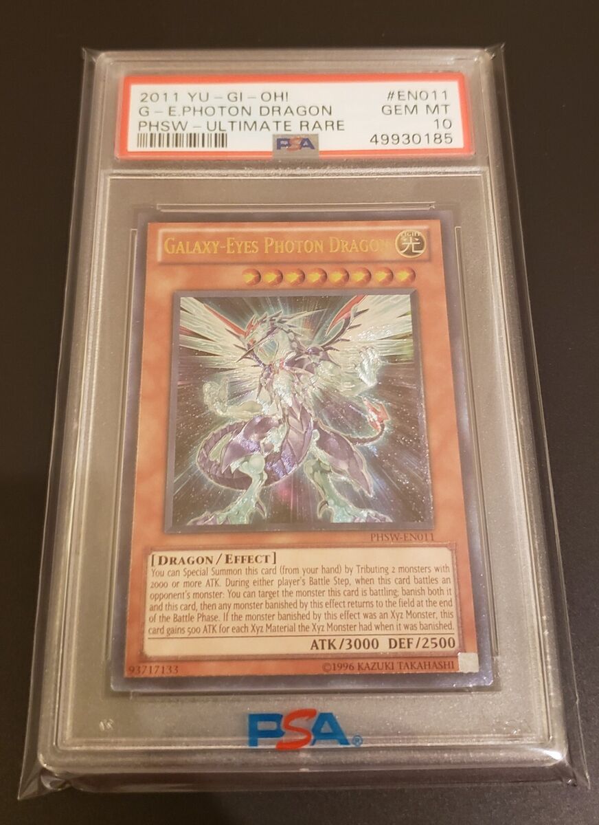 PSA 10 Gem Mint Galaxy Eyes-Photon Dragon Ultimate Rare PSA 10 Gem Mint Galaxy Eyes-Photon Dragon Ultimate Rare