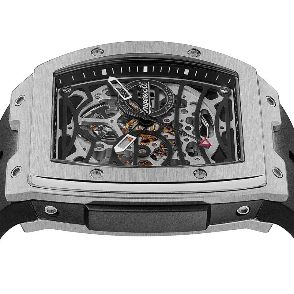 Ingersoll The Challenger Automatic 44.6mm Skeleton Stainless Steel Watch I12301 - image 3 of 4