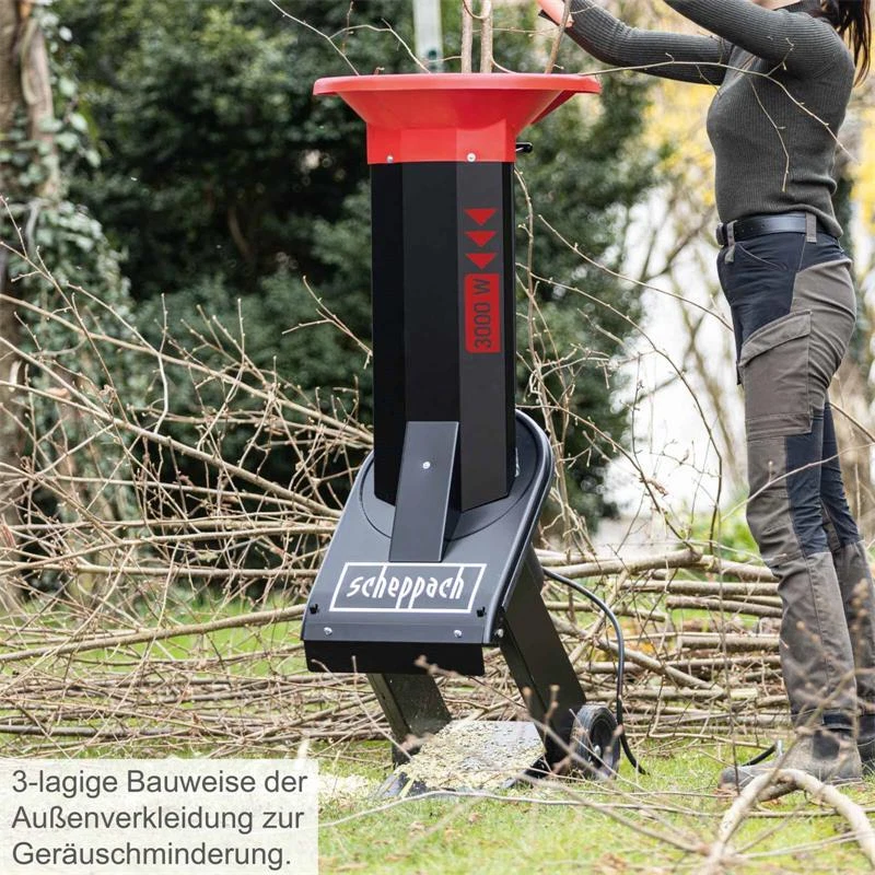 Scheppach Elektro Gartenhäcksler BIOSTAR 3000, 230V, 3000W, Ast-Ø max.45mm - Bild 3 von 4