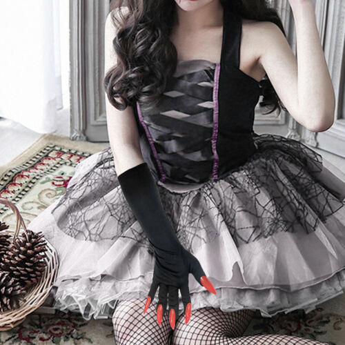 Halloween Gloves with Nails Animal Claw Witch Fingers Vampire Cosplay Apparel - Picture 3 of 9