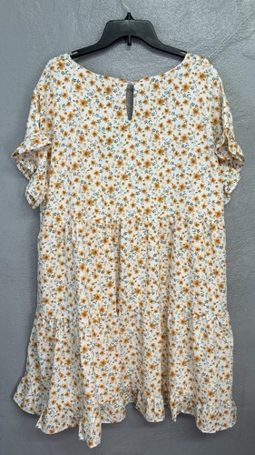 Hayden Dress Size 1xl Lined Yellow Flowers Flowy Cool New! - Picture 2 of 13