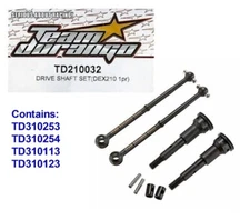 Vintage RC Car 1/10 Team Durango TD210032 Drive Shaft Set DEX210 DEX210v2 Buggy