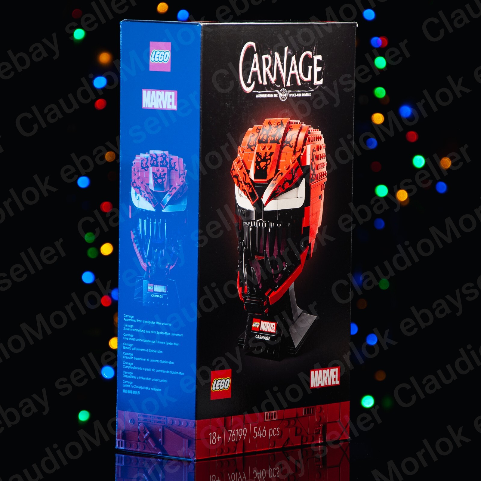 ⭐ LEGO 76199	Carnage Casco Helmet Spider-man Marvel Super Heroes