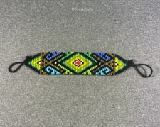 Embera Chami beaded Bracelet by women of the Colombian indigenous tribe 3198