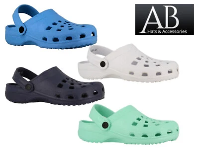 AB HATS & ACCESSORIES Adults Clogs EVA Slip On Footbed Lightweight Comfort Stylish Pool Beach Shoes