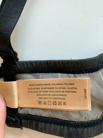 NWT! DITA VON TEESE Women's Sz 32A Maestra Lace Balconette Bra D51390 Black