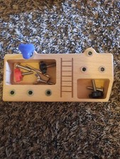 Children's Montessori Toy Fire Truck Screw Driver Board Ages 0-3