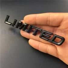 Metal Limited Logo Badge Car Trunk Rear Fender Emblem Decal Sticker Trim Black
