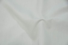 White 60" Wide, Premium Cotton Blend Broadcloth Fabric by the Yard 1 Yd, White