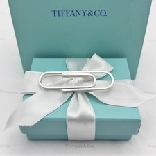 Tiffany  Co. Paperclip Money Clip Sterling Silver 925 2.5  Paper Clip Gift Box