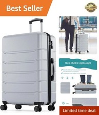 Effortless Travel with 24-Inch Hardside Suitcase - Lightweight & Secure Design