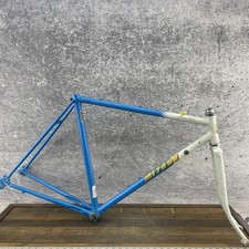 Telaio bici da strada vintage Miyata One Ten 54 cm 700c acciaio blu bianco telaio 126