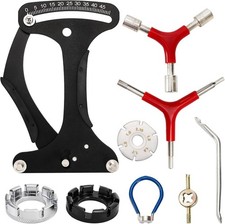 8 Pieces Bicycle Spoke Tension Meter Wrench Repair Tool Set, Adjustment Bike..