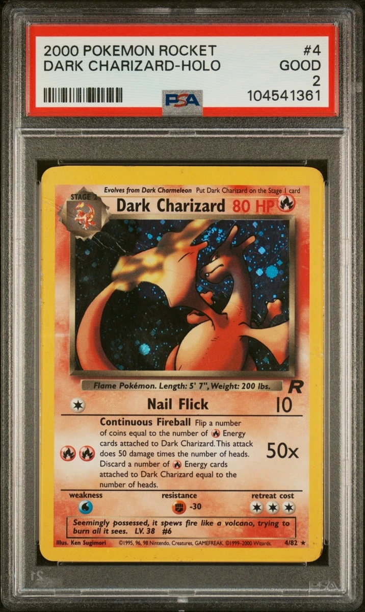 Darkness Charizard Pokémon TCG Team Rocket Individual Collectible
