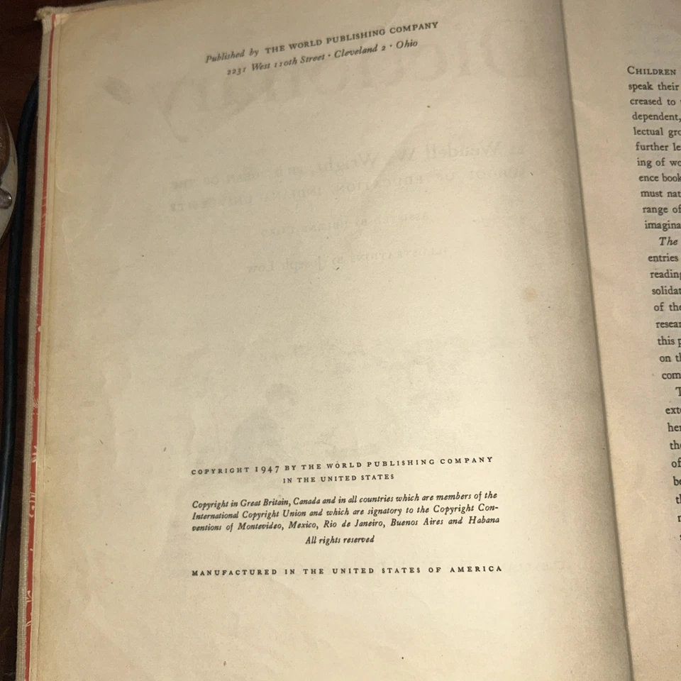 1947 The Rainbow Dictionary by Wendell W. Wright for Kids Illustrator Joseph Low - Image 4 of 4