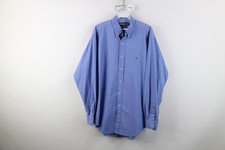 Vintage 90s Ralph Lauren Mens 16 35 Yarmouth Pinpoint Oxford Button Down Shirt