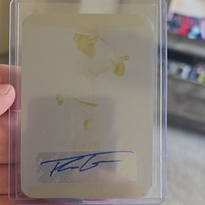2025 Leaf Metal Baseball Theo Gillen Yellow Printing Plate Auto #BA-TG1 1/1