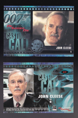 James Bond Die Another Day 2002 Casting Call Card C7 John Cleese as Q