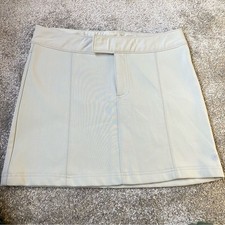 Athleta Beige Mini Skirt Athletic Casual Athleisure Clean Girl Size 8 Sporty