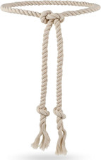 Simple Cotton Long Waist Rope Belt, Boho Rope Belt for Women