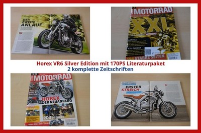 Horex VR6 Silver Edition mit 170PS Literaturpaket - 2 komplette Zeitschriften