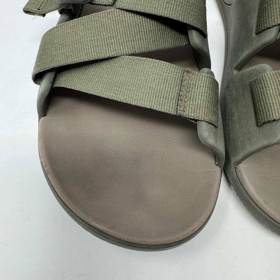 Chaco Chillos 运动凉鞋拖鞋苔藓绿色男式 10 码 — 第 3/4 张图片