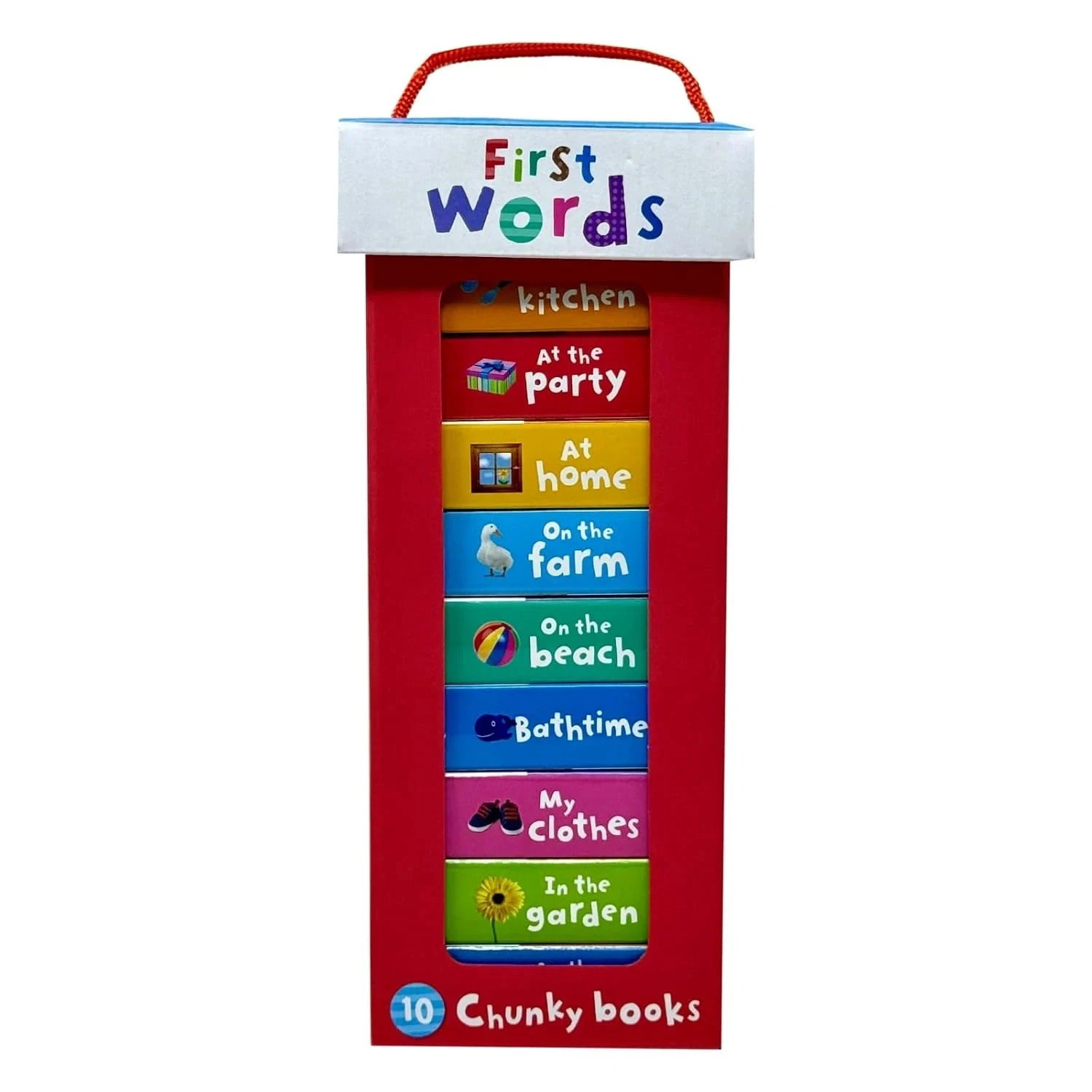 My Little First Words Library – 10 Mini Chunky Board Books for Toddlers Ages 1–5