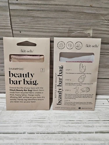 Kitsch Shampoo Beauty Bar Bag Lot of 2