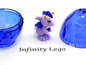 LEGO Lavender Baby Dragon Elves with Trans Purple Egg Emily Jones (41171 25472)