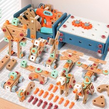 VEAIS Kids Tool Set with Drill, 120Pcs, Montessori Toy