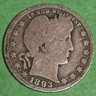 1893 O Silver Barber Quarter 25C- New Orleans Good+ with Free Shipping