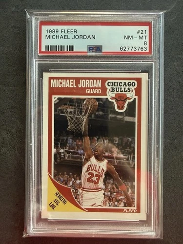1989 Fleer Michael Jordan PSA NM - MT 8