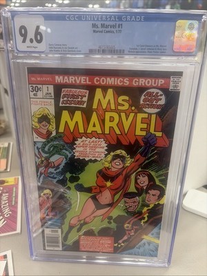 Ms. Marvel #1 - Marvel 1977 CGC 9.6 1st Appearance of Ms. Marvel NEWSSTAND