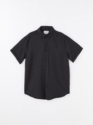 LCW Vision Slim Fit Short Sleeve Dobby Men's Shirt, Size 2XL
