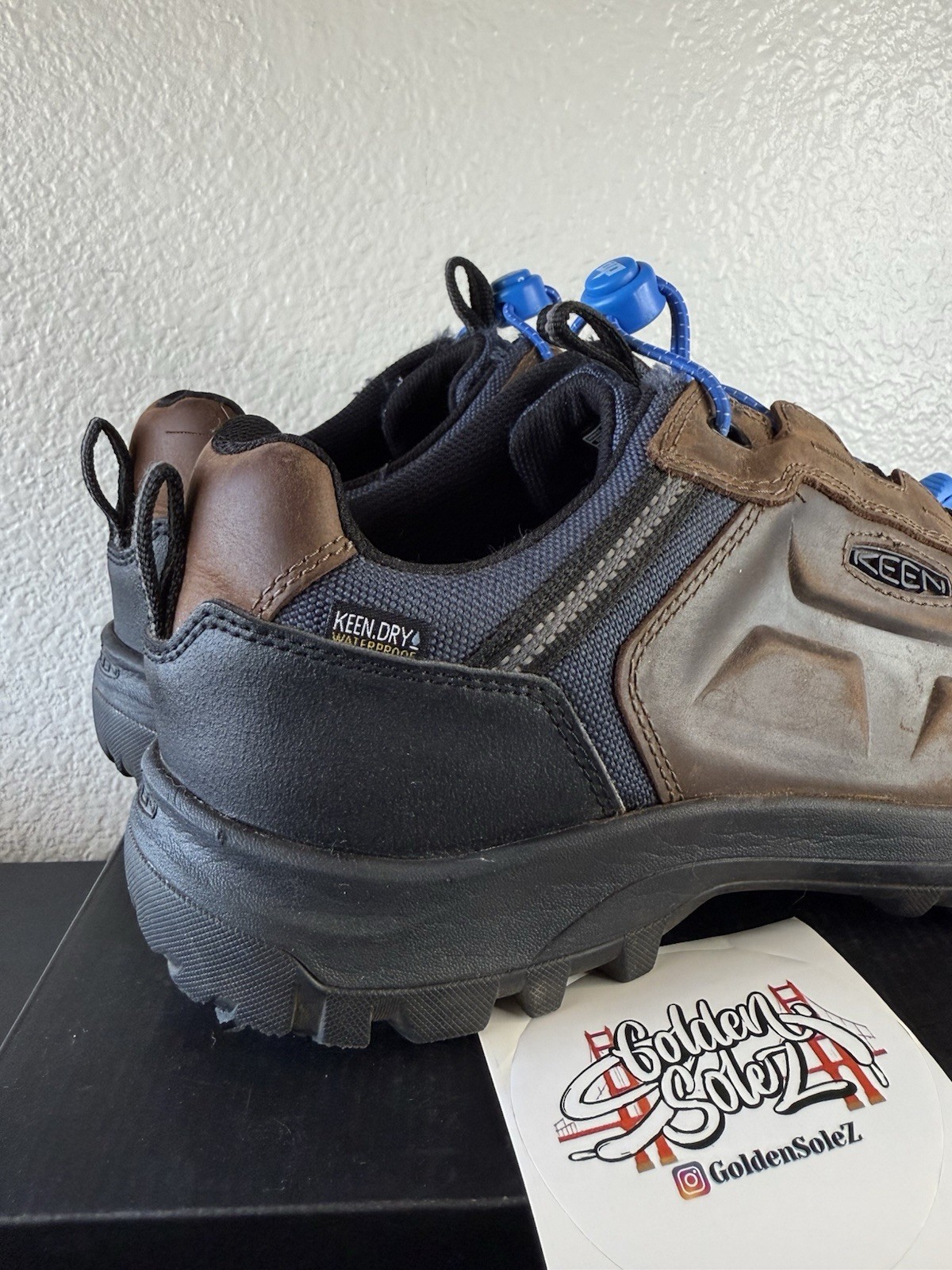 Scarpe da trekking Keen Basin Ridge 1023737 da uomo in grani di caffè blu da notte taglia 11