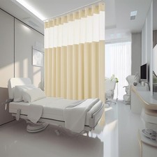 12ft Wide x 8ft Tall Hospital 144"W x 96"L Pack of 1 , Beige