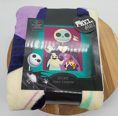 Disney Nightmare Before Christmas Soft Micro Fleece Throw Blanket 46x60 '' NWT