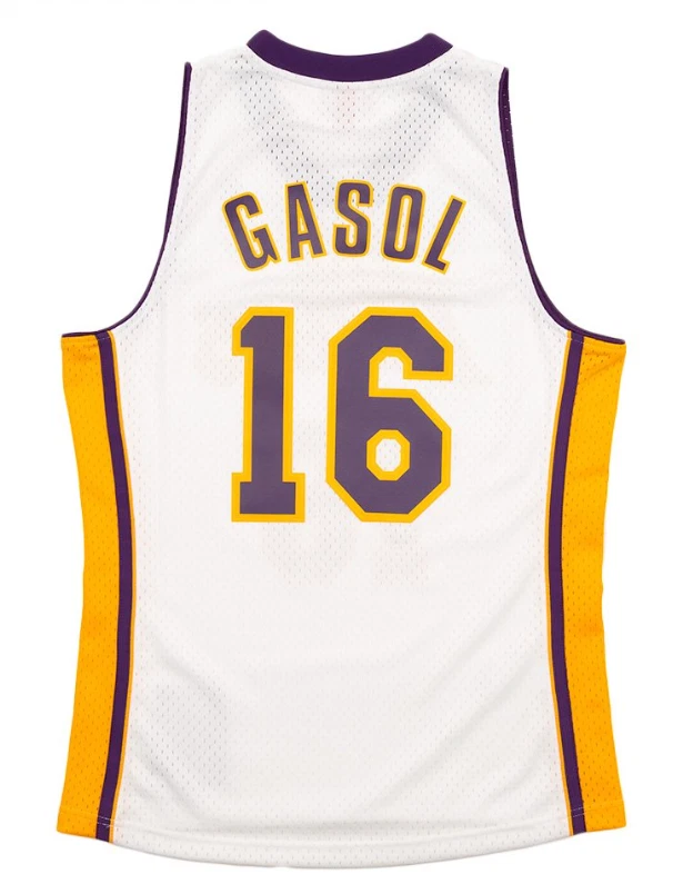 Pau Gasol Los Angeles Los Lakers Mitchell Ness 2008-09 HWC NBA Swingman Jersey - Image 2 of 4